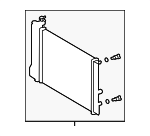 164100H250 - Cooling System: Radiator Assembly for Toyota: Corolla, Matrix Image