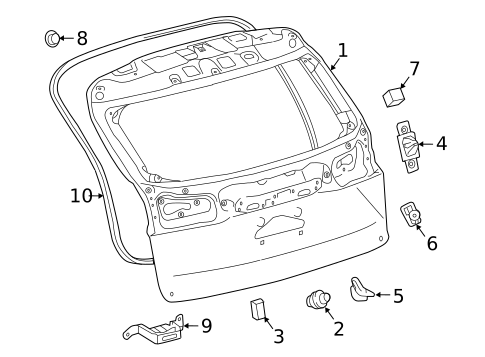Gate & Hardware for 2020 Lexus NX300 #0