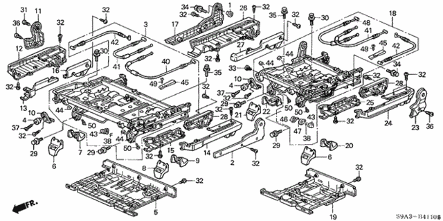 Rear Seat Components for 2002 Honda CR-V #0