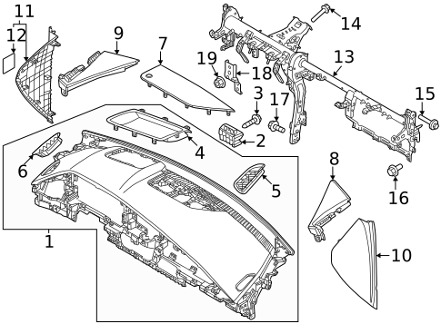 Instrument Panel for 2023 Kia Niro #0