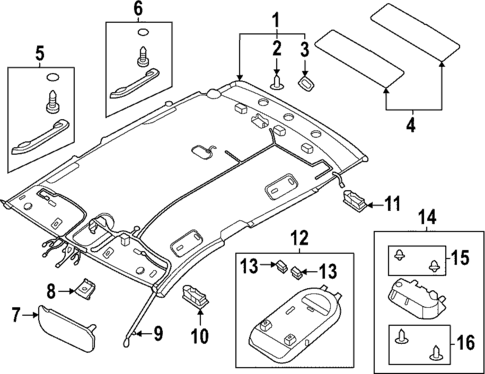 Interior Trim - Roof for 2025 Hyundai Ioniq 5 #0