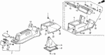 83411SE3003ZC - Chassis: CONSOLE, FR. *B49L* (FAIR BLUE) for Honda Image