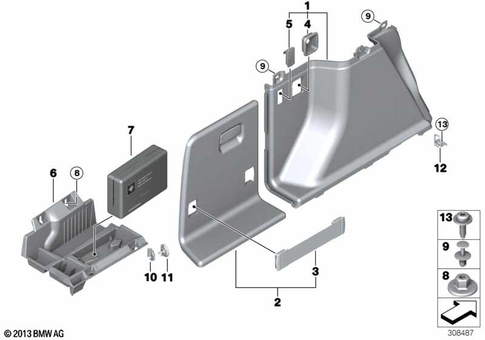 Luggage Compartment for 2014 BMW 328iX #3