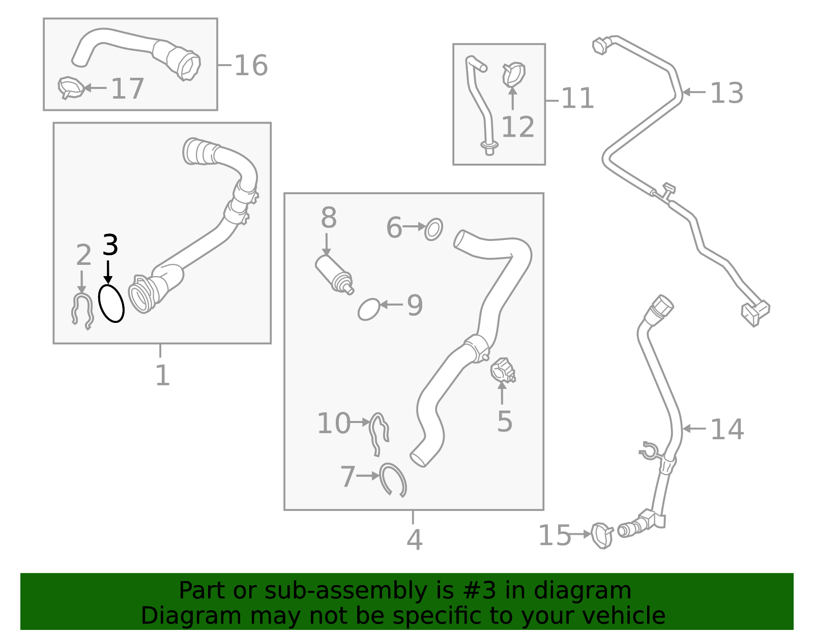 Lower Hose O-Ring - Porsche (N-907-653-01)
