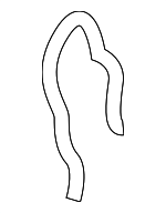 95510614300 - Cooling System: Temp Sensor Retainer Spring for Porsche: Cayenne, Macan, Panamera Image