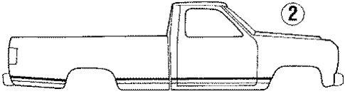 Stripe Tape for 1988 Ford F-250 #1