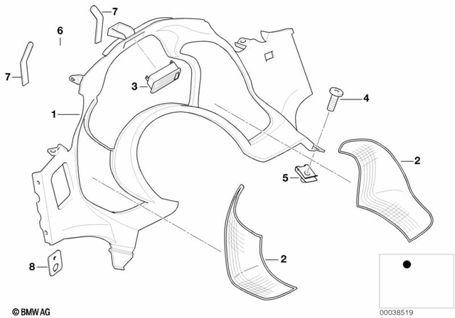 46632309463 - : Left Loudspeaker Cover for BMW-Motorrad Image