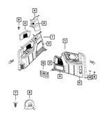 5RV99DX9AB - Interior Trim: Quarter Trim Panel, Left for Mopar Image