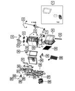 68541153AA - Air Conditioners and Heaters: Distribution Housing for Mopar Image