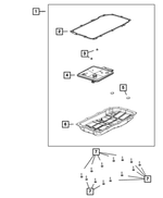 68362041AC - 850RE; 8-Speed; Automatic Transmission: Transmission Oil Pan And Filter for Mopar Image