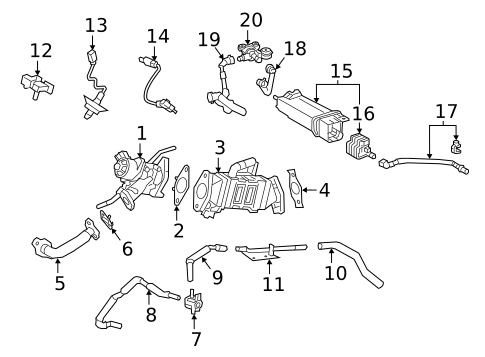 EGR System for 2022 Toyota Corolla #0