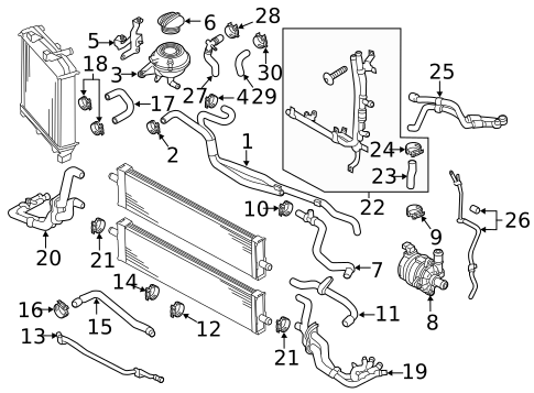 Water Pump & Related Components for 2017 Porsche Cayenne #0