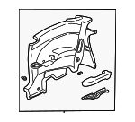 83780S5PA11ZA - Body: Lower Quarter Trim for Honda: Civic Image