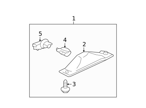 License Lamps for 2007 Mitsubishi Galant #0