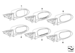 51167252896 - : Mirror Glass Heated Convex Right for BMW Image