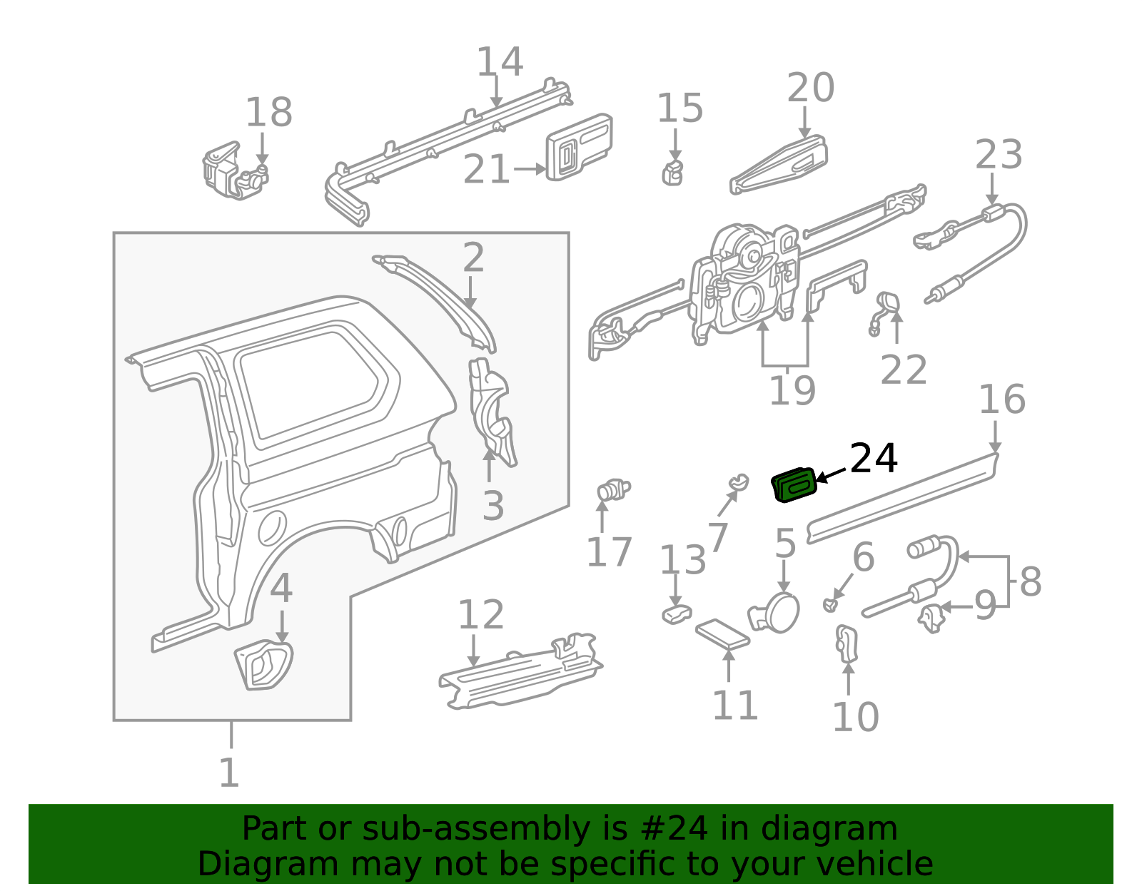 75450-S10-000 - Quarter Panel Vent 1996-2008 Honda | Honda Parts Online