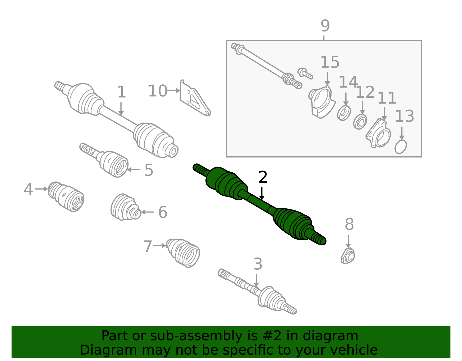 GP07-25-60XR-00 - Axle Assembly - 2002-2006 Mazda MPV | Mazda Swag