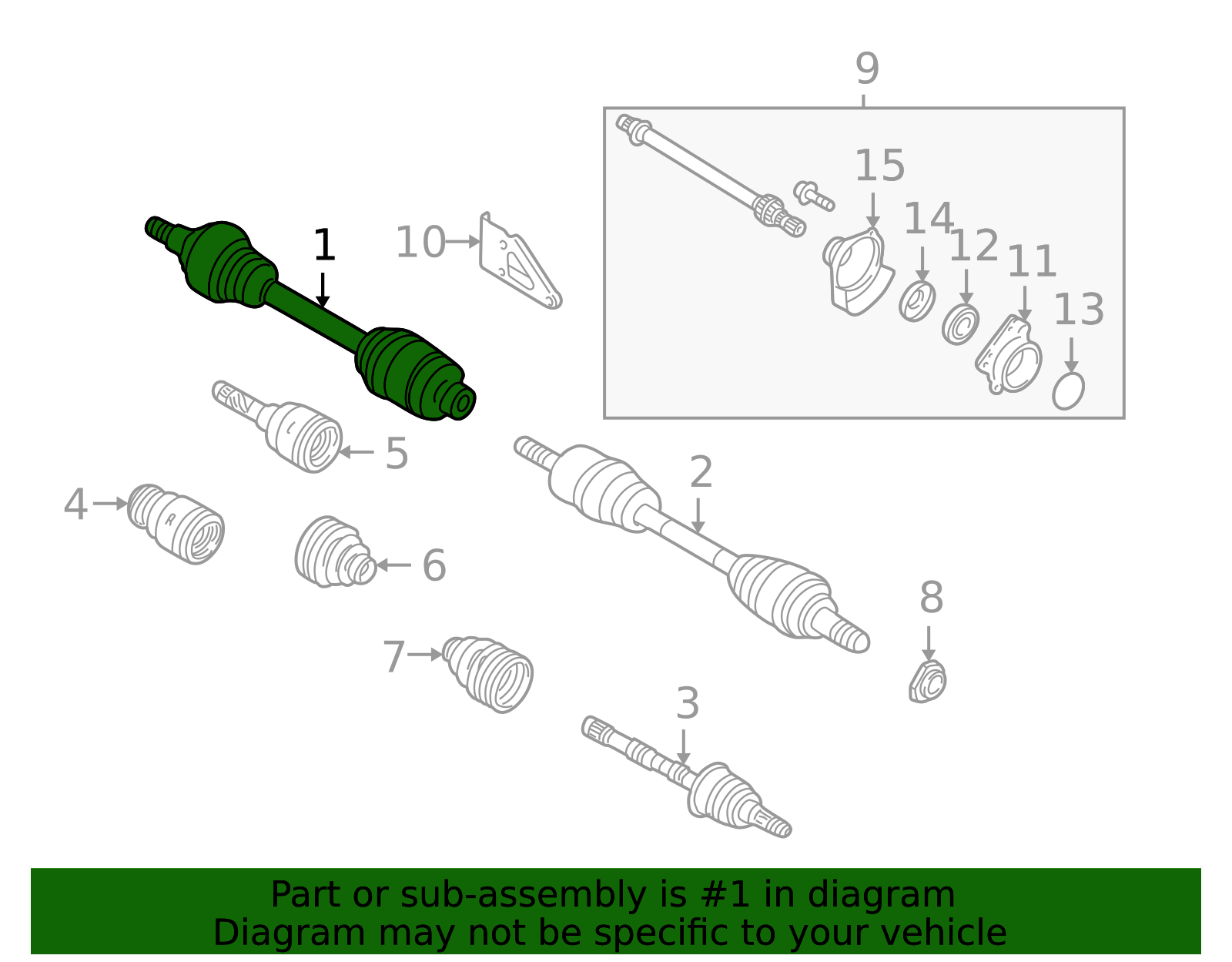 GA20-25-50XR-0B - Axle Assembly 2000-2001 Mazda MPV | Mazda-Parts