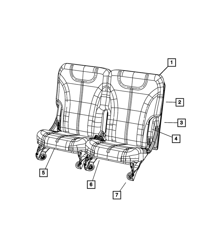 « YM791D5AA – Interior Trim : Dossier De Siège Panneau, Côté Gauche pour Mopar Image »