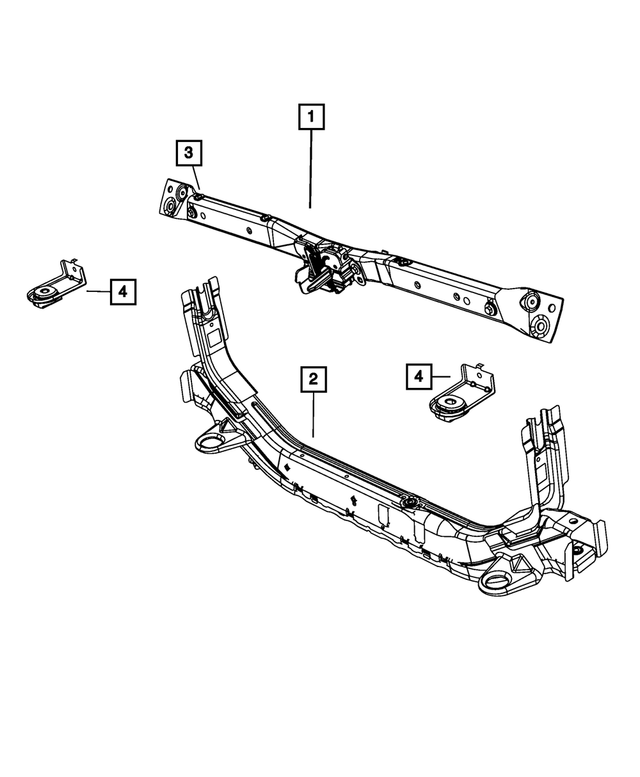 5115778AA - Cooling: Cooling Module Bracket for Mopar Image