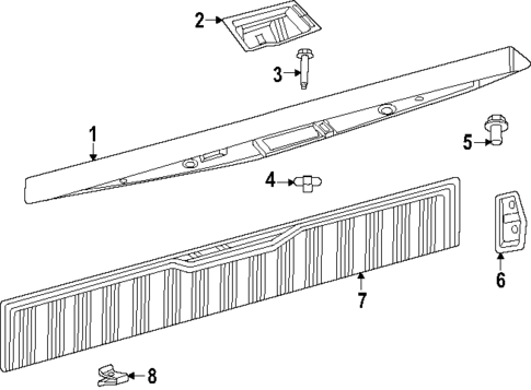 Interior Trim - Tail Gate for 2025 Ford Expedition #0