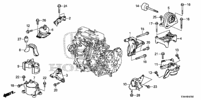 Engine Mounts for 2015 Honda Accord #0