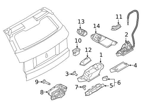 Liftgate for 2012 Land Rover Range Rover Evoque #0