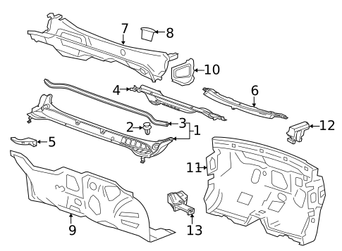 Cowl for 2016 Buick Verano #0