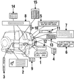 8971750500 - : Info Label for Isuzu Image
