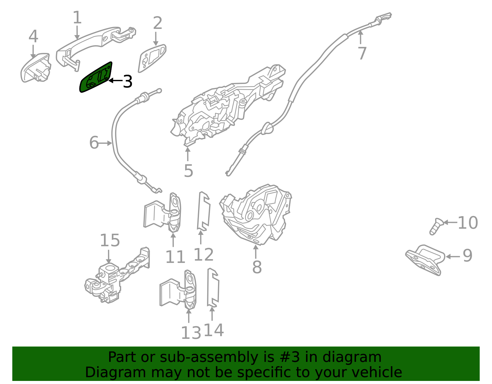 2011-2018 Volvo | Exterior Door Handle Gasket | 31301867 | My Swedish Parts