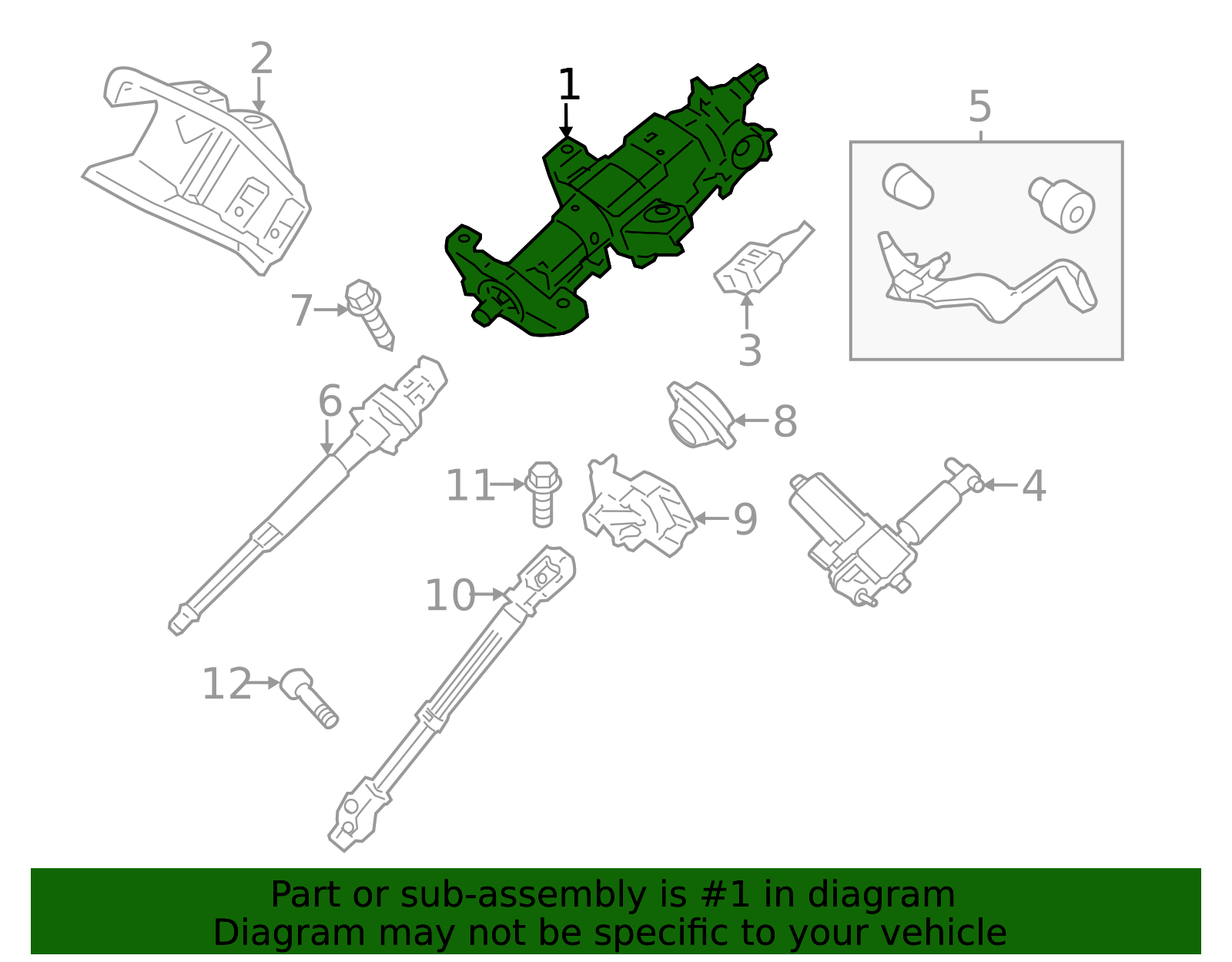 2015-2017 Ford Steering Column FL1Z-3C529-AA | QuirkParts