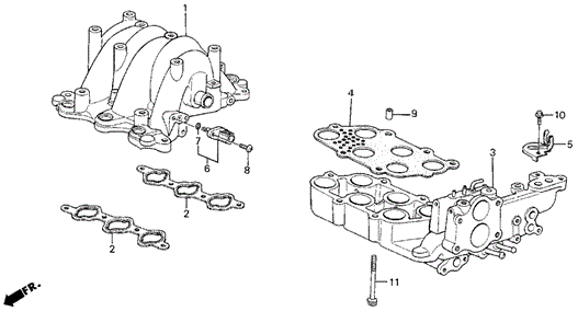 Intake Manifold (86-87) for 1987 Acura Legend #0