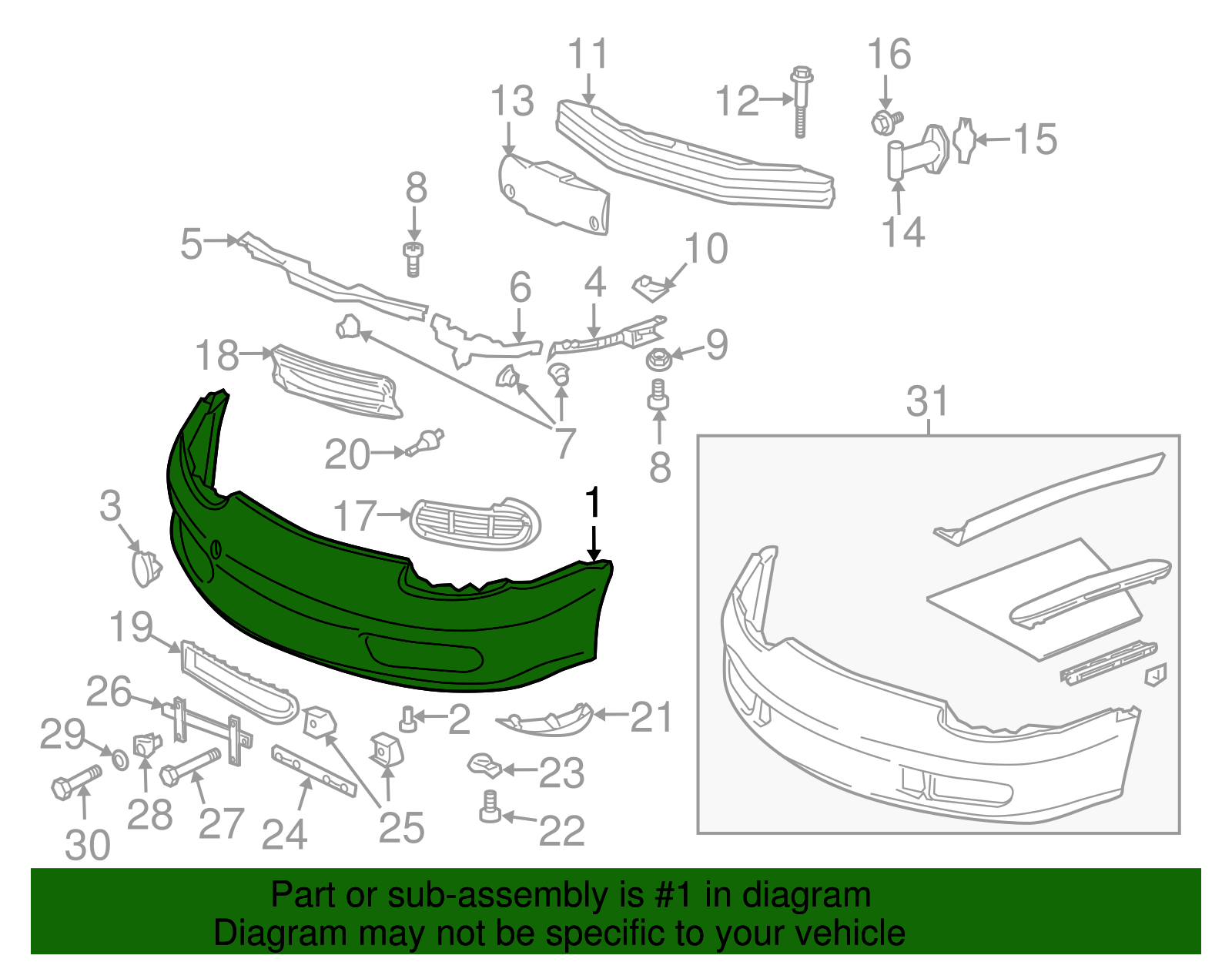 20002002 Porsche Boxster Bumper Cover 98650531108 OEM Parts Online