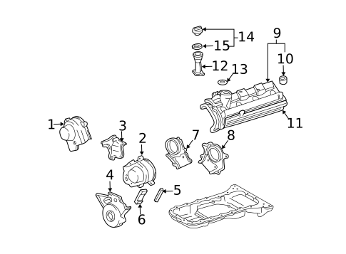 Valve & Timing Covers for 2006 Lexus GX470 #0