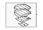 88100S9500XNE - Body: Cushion Assembly for Kia Image