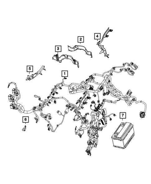 Wiring, Powertrain for 2024 Ram 3500 #9
