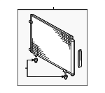 8846008040 - HVAC: Condenser for Toyota: Sienna Image