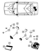 5091059AA - Electrical: Sub Woofer Speaker for Mopar Image