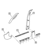 55352778AC - Interior Trim: Scuff Plate, Right Front for Mopar Image image
