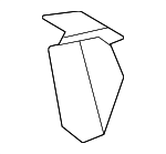 1Y0867276 - Body: Lower Center Pillar Trim Clip for Porsche: Macan Image