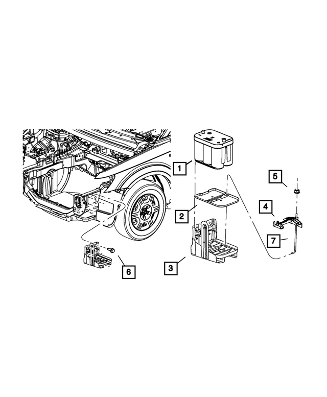 BA86F540AB - Electrical: Storage Battery, Canada for Mopar Image