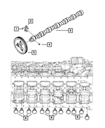 4429227 - 6.7L Turbo Diesel; Engine: Hex Flange Head Bolt, Mounting for Mopar Image