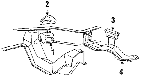 Engine & Trans Mounting for 1995 Ford Ranger #0
