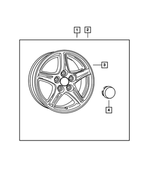82210071 - Mopar Accessories - Component Parts: Forged Aluminum Wheel Kit for Mopar Image