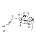 5030600AF - Cooling: Coolant Bottle Inlet Hose for Mopar Image