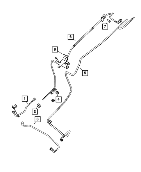 Fuel Lines for 2007 Jeep Wrangler #0
