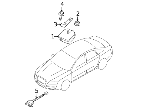 Anti-Theft Components for 2013 Audi A5 Quattro #0