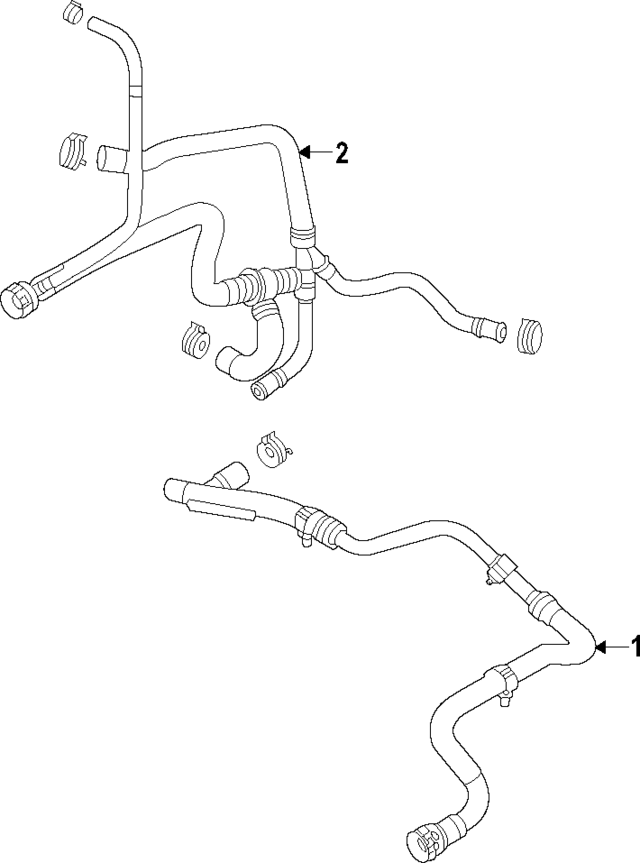 1EA121051N - Cooling System: Lower Hose for Audi Image