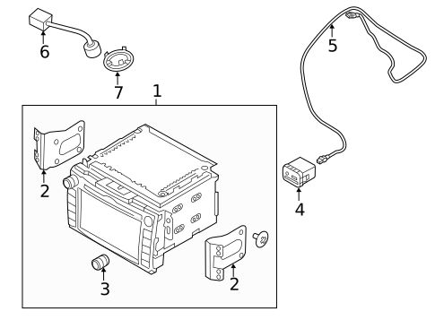 Navigation System Components for 2013 Kia Forte #0