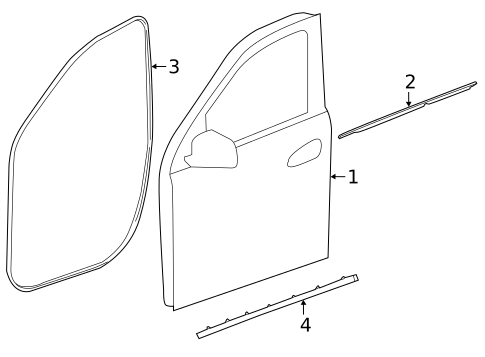 Door & Components for 2018 Mercedes-Benz GLE550e #1